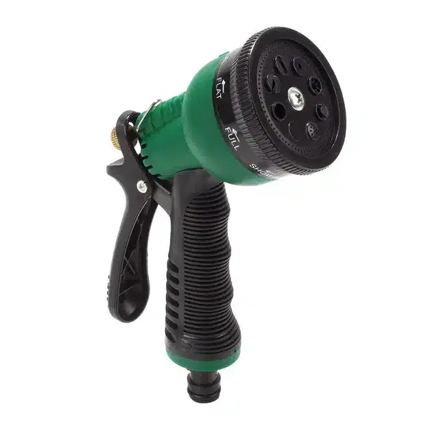 7 Pattern High Pressure Hose Nozzle Water Spray, Multicolor