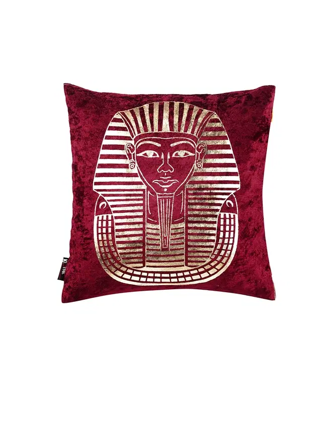 Cotton Cushion Cover, Maroon, 16x16 inches