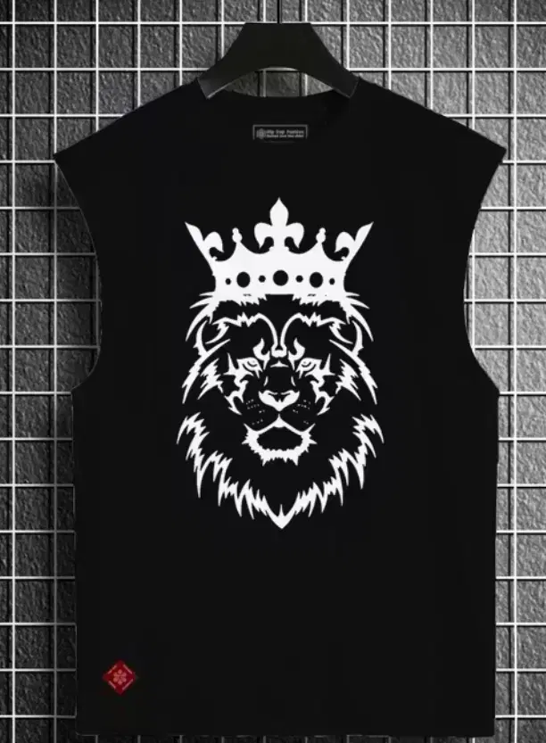 Poly Blend T-Shirts for Men, Black (L)