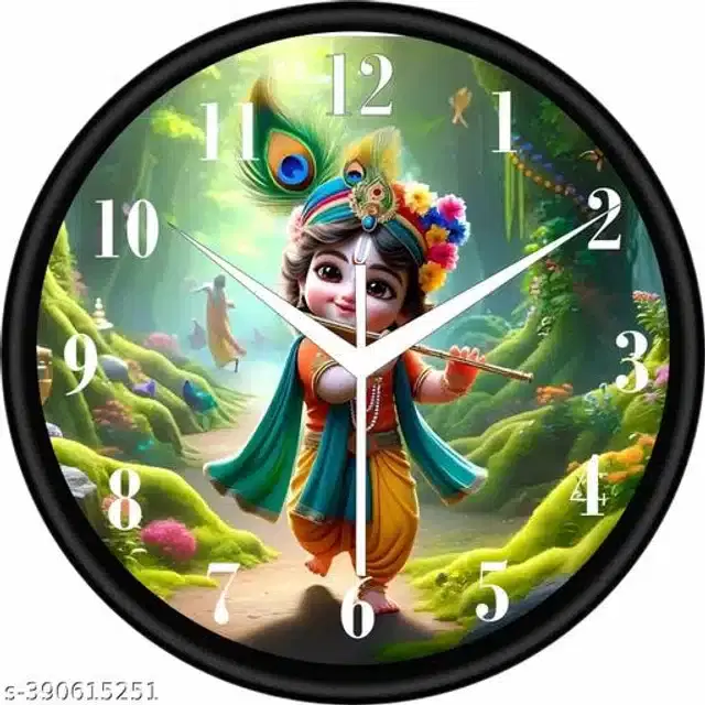 Analog Wall Clock for Home, Multicolor