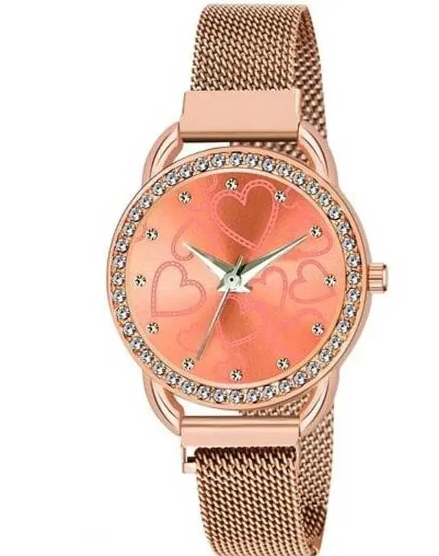 Analog Watch For Womens (Rose Gold) (WS-285)
