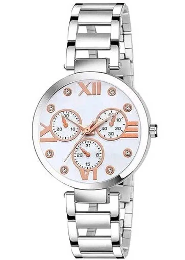 Analog Watch For Womens (Silver) (WS-182)