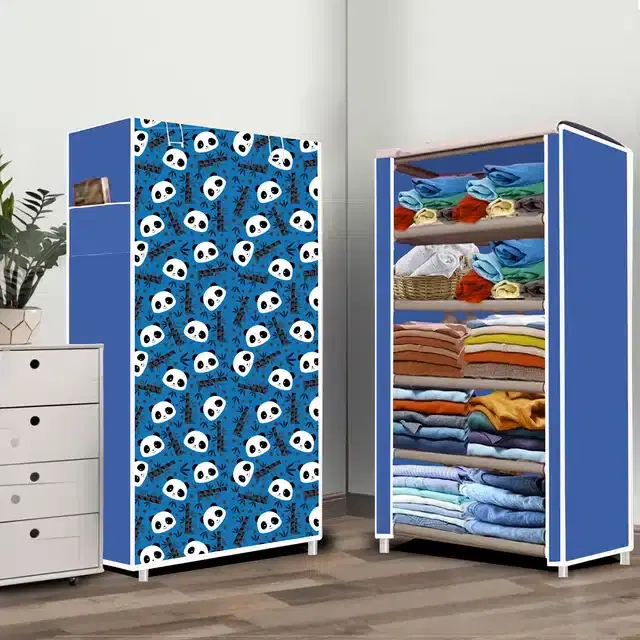 Portable Lightweight Cloth Storage Bag, Blue