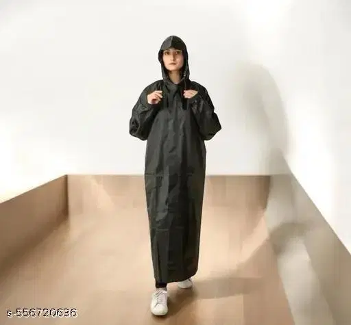 Polyester Solid Raincoat for Men/women, Multicolour (S)