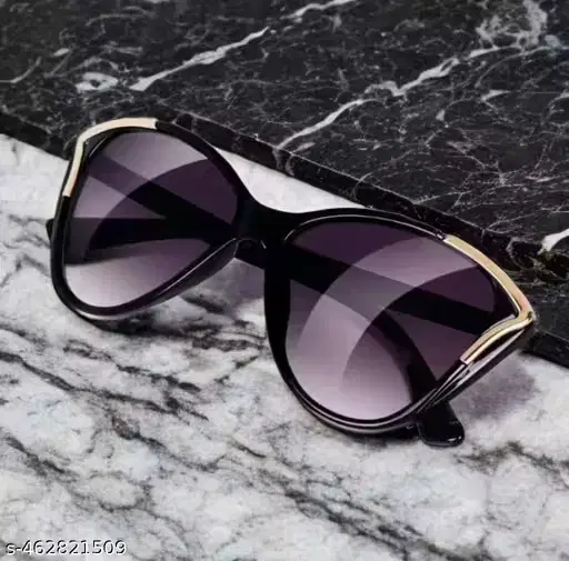 Cat- Eye UV Protected Womens Sunglasses, Black