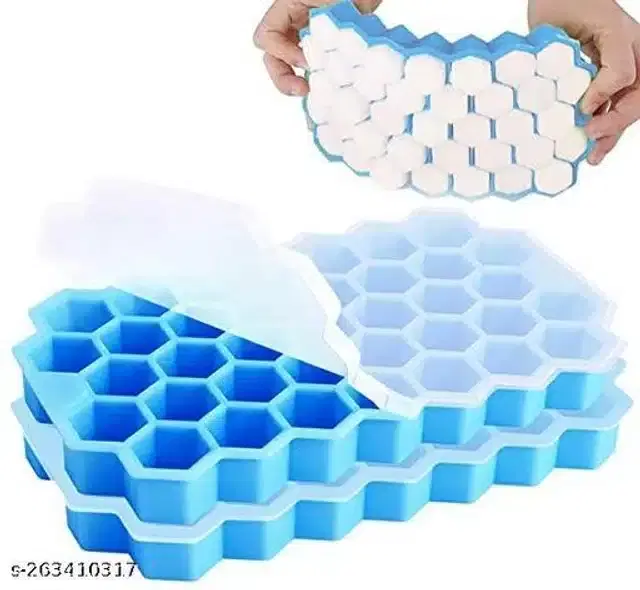 Ice Cube Tray, Blue, Pack Of 2