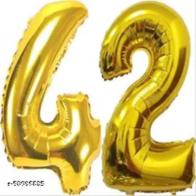 Number Foil Balloon, Assorted, Pack of 1