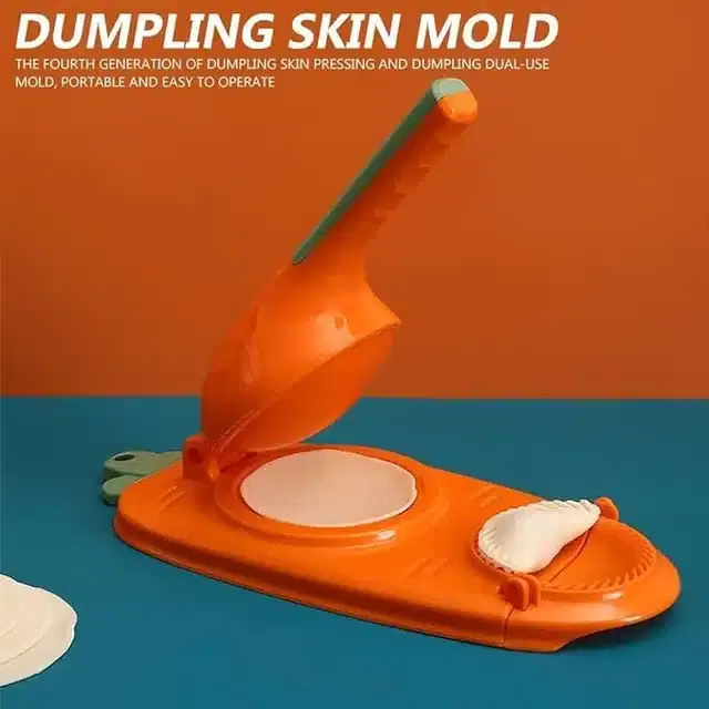 Plastic 2 in 1 Dumpling Maker Machine, Multicolor