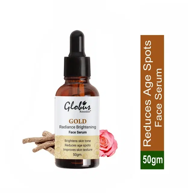 Globus Remedies Gold Radiance Anti Aging Face Serum 50 ml