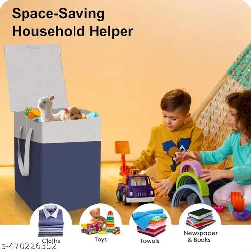 Canvas Laundry Basket, Red ,  (Pack Of 1)