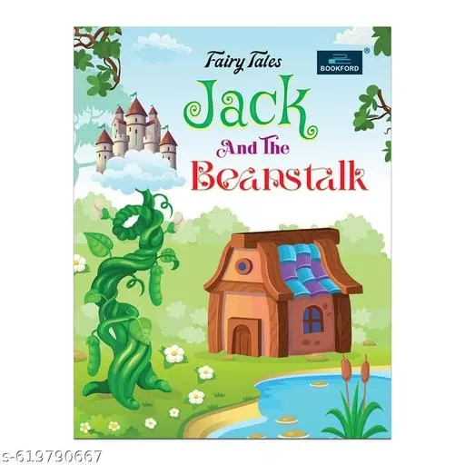 Fairy Tales Story Book Jack and the Beanstalk for Kids 3 to 8 Years Magical Adventure Reading Book Early Learning Picture Story Book Birthday Gift Holiday Activities Brain Development Problem Solving Perfect for Homeschooling Kindergarten Nursery Students