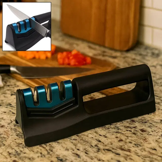 Kitchen Knife Sharpener – Handheld Chefs & Serrated, Assorted_10020