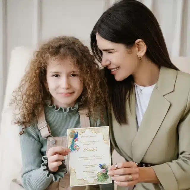 Birthday Party Greetings with Envelope, Multicolor