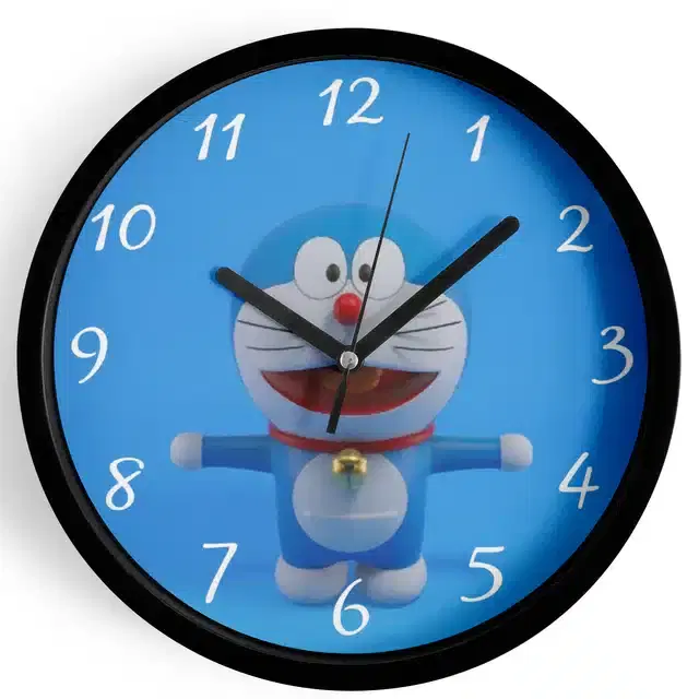 Doraemon Analog Wall Clock, Multicolor, 7 Inches