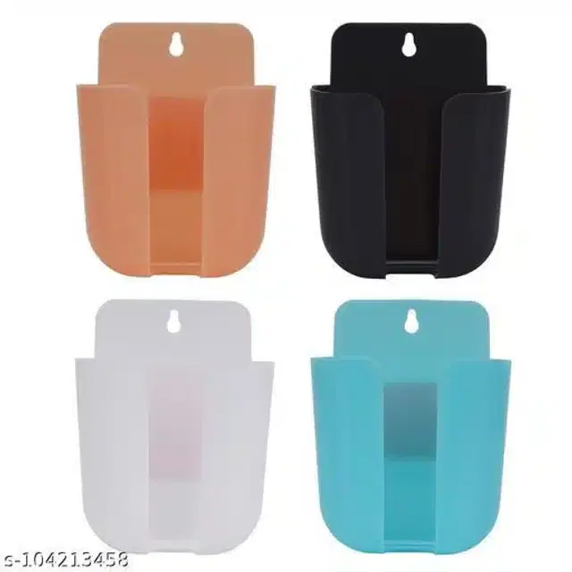 Wall Mount Mobile Holder, Multicolor, Pack of 4