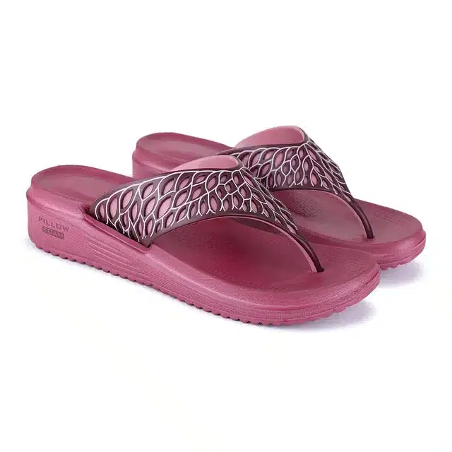 Slip On Flip Flops for Women (Pink, 5)