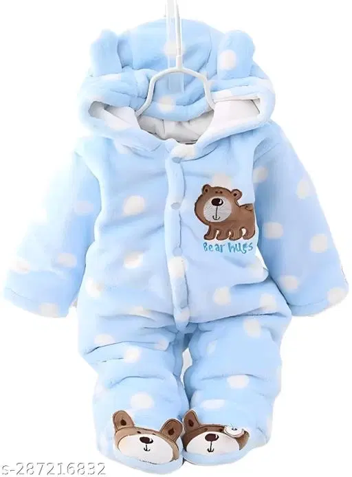 Polyester Rompers for Kids (Multicolor, 0-3 Months)