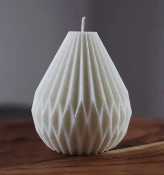 Pear Shape Candles, Multicolor, Pack of 3