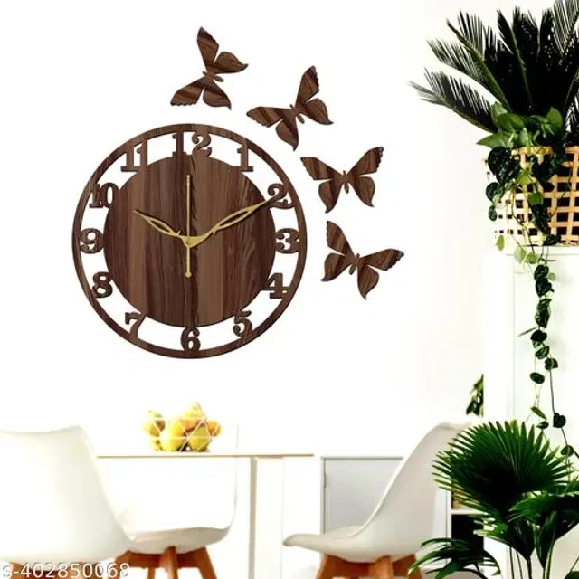 Wooden Wall Clock, Brown