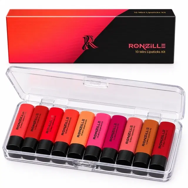 Ronzille Pocket Matte Lipstick [Pack of 10]