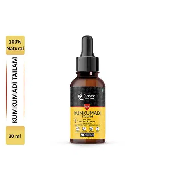 Bosco Touch Kumkumadi Tailam, With Pure Kashmiri Saffron For Skin Lightening, Healthy & Glowing Skin, 30 ml, B-729
