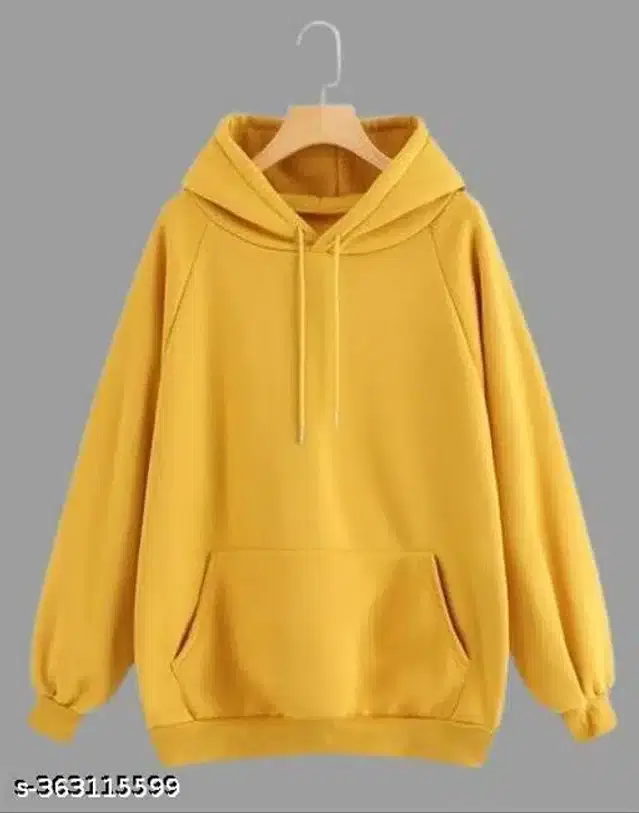 Full Sleeves Sweatshirts for Women (Mustard, S)