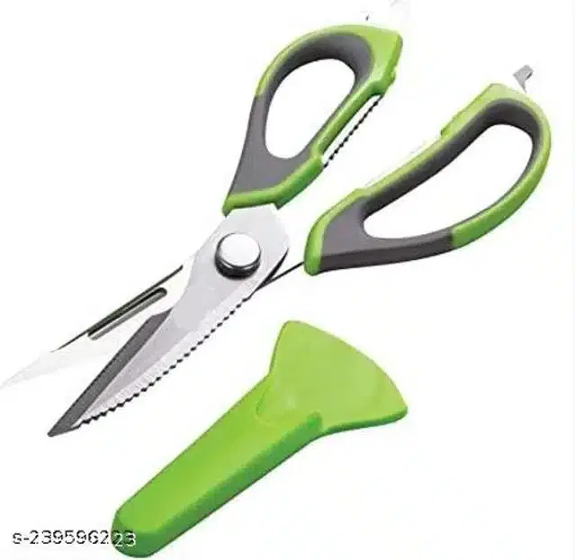 Stainless Steel Kitchen Scissor, Green