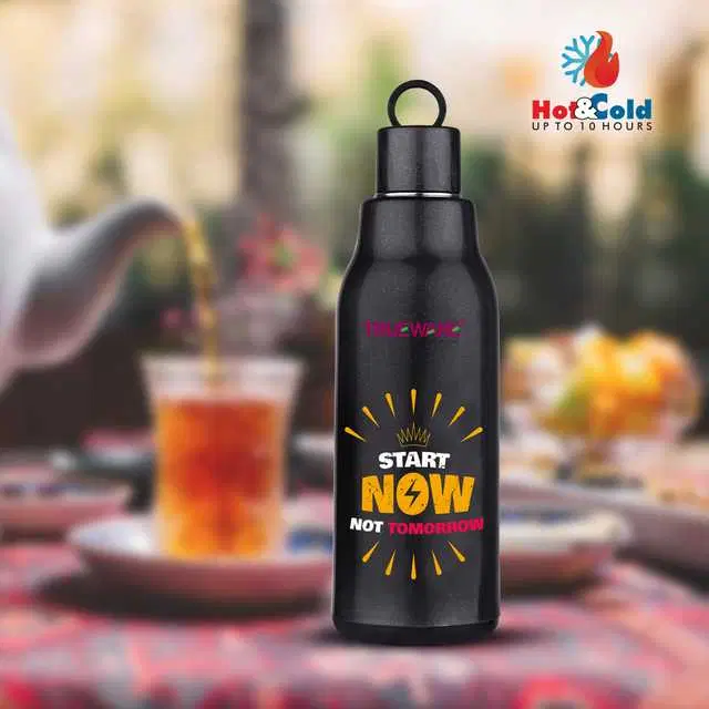 Trueware Atom 600 Water Bottle, Black, 570 ml, A-176