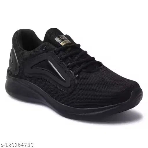 Sports Shoes for Men (Black, 9)