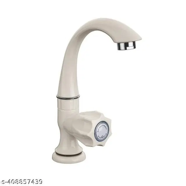 Plastic Swan Neck Tap, White