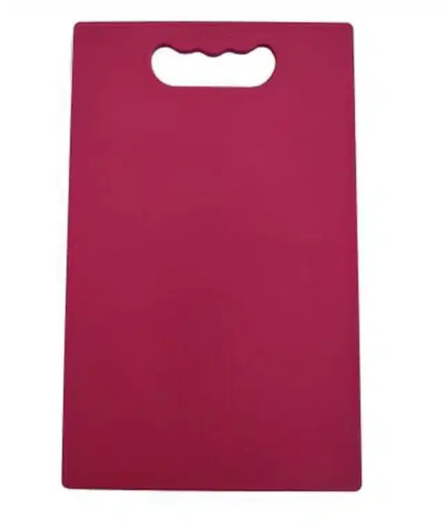 Plastic Vegetable Cutting Board, Pink, 20x15 cm