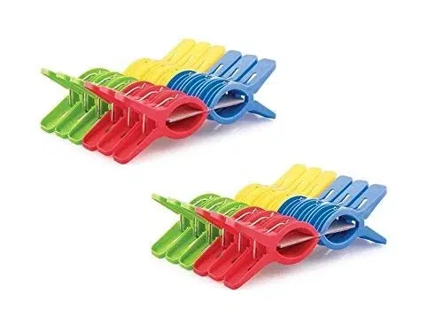 Plastic Cloth Clips (Pack of 24) Assorted