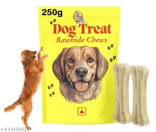 Rawhide Long Lasting Calcium Bones ,250g , (Pack of 1)