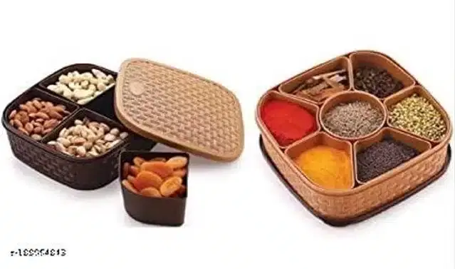 Plastic Multipurpose Storage Box, Multicolor, Pack of 2