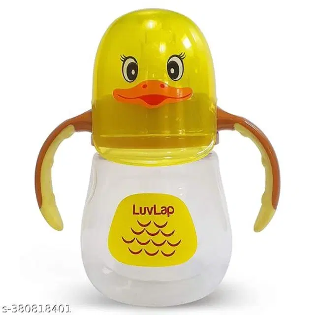 LuvLap Plastic Sipper Bottle for Kids, Muticolor, 125 ml