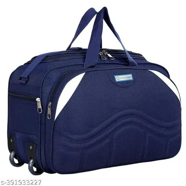 Polyester Duffel Bags, Blue