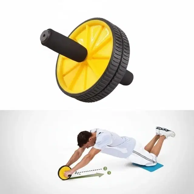 Double Wheel Ab Roller [Yellow]