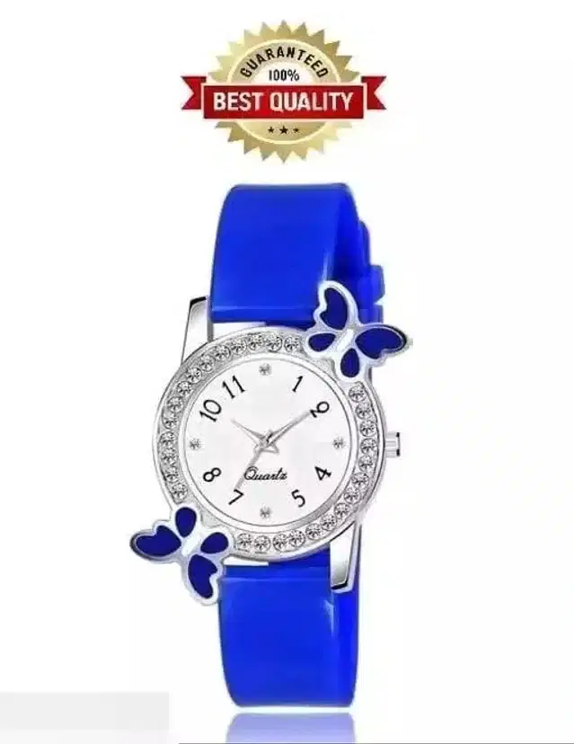 Analog Watch for Women & Girls (Blue)