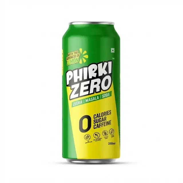 Phirki Zero- India’s First Zero Calorie Zeera Masala Soda Can 250 ml