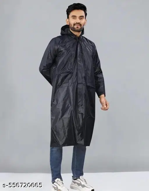 Polyester Solid Raincoat for Men/women, Multicolour (S)