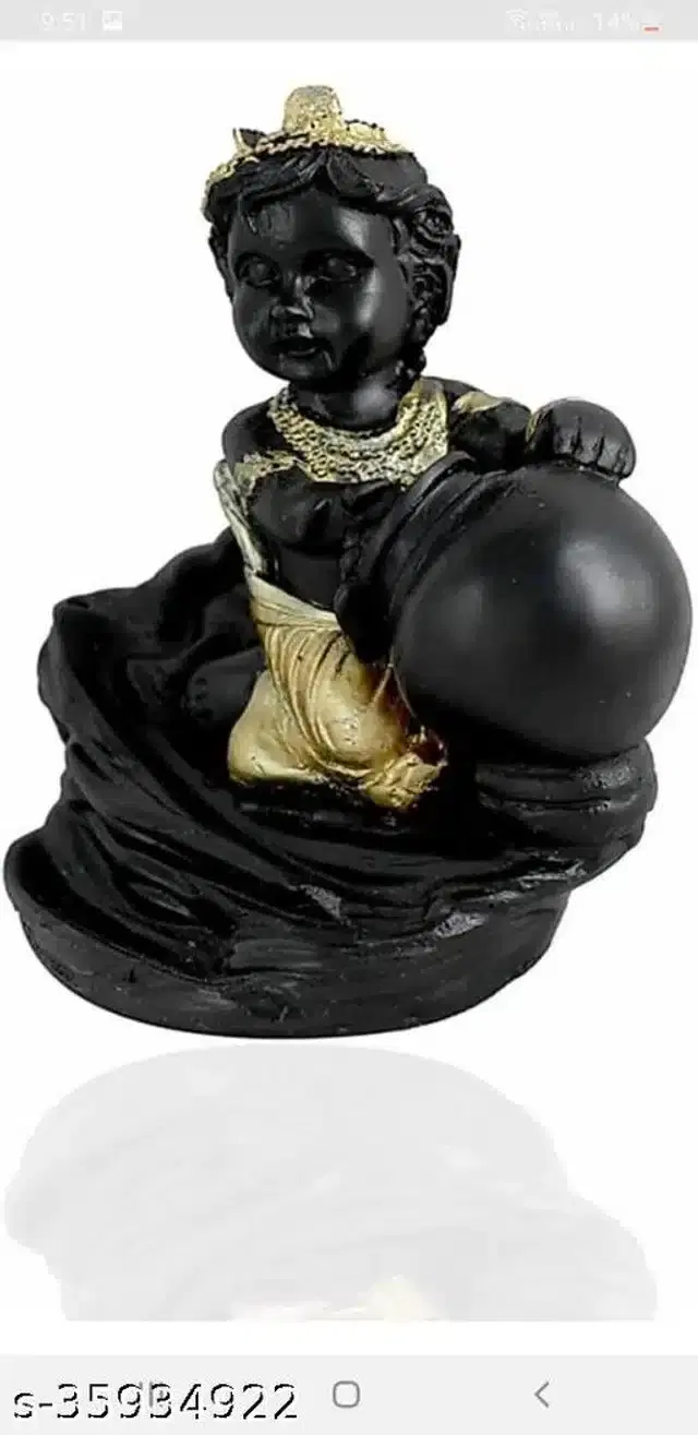 Laddu Gopal Showpiece, Black