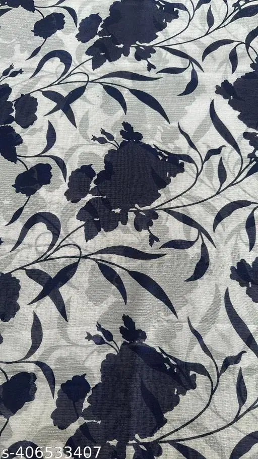 Georgette Printed Saree for Women, Purple (6.3 m)