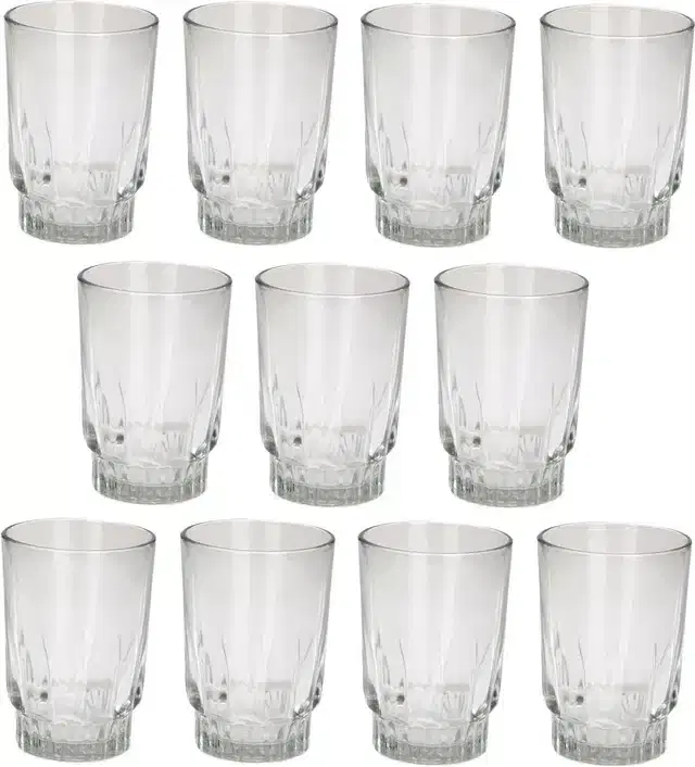 Liquor cum Cocktail Glasses, Transparent, 200 ml, Pack of 11