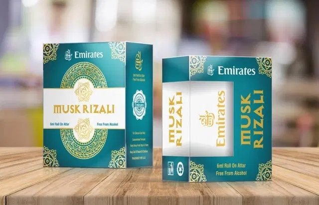 Emirates Musk Rizali Alcohol Free Roll On Ittar for Men & Women, 6 ml