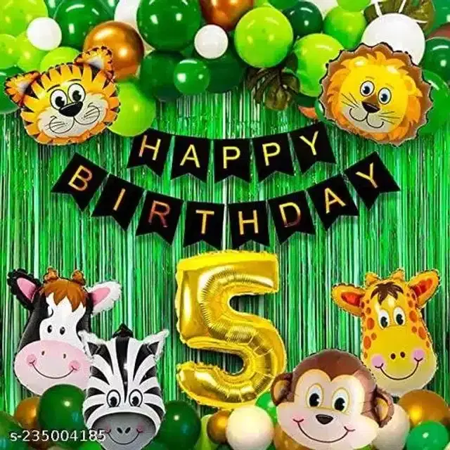 Birthday Decoration Kit, Multicolor, Pack of 52