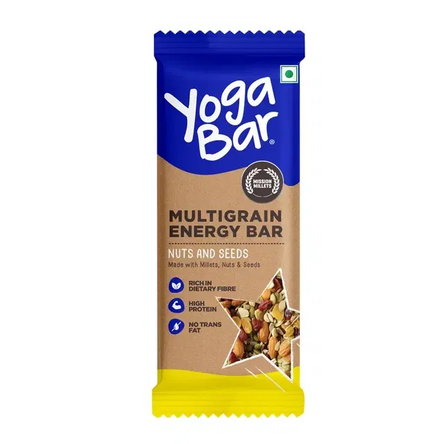 Yogabar Multigrain Energy Bar Nuts And Seeds 35 g