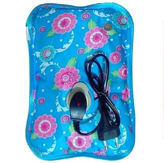 Electric Hot Water Bag for Body Pain Relief, Multicolor, 1 L