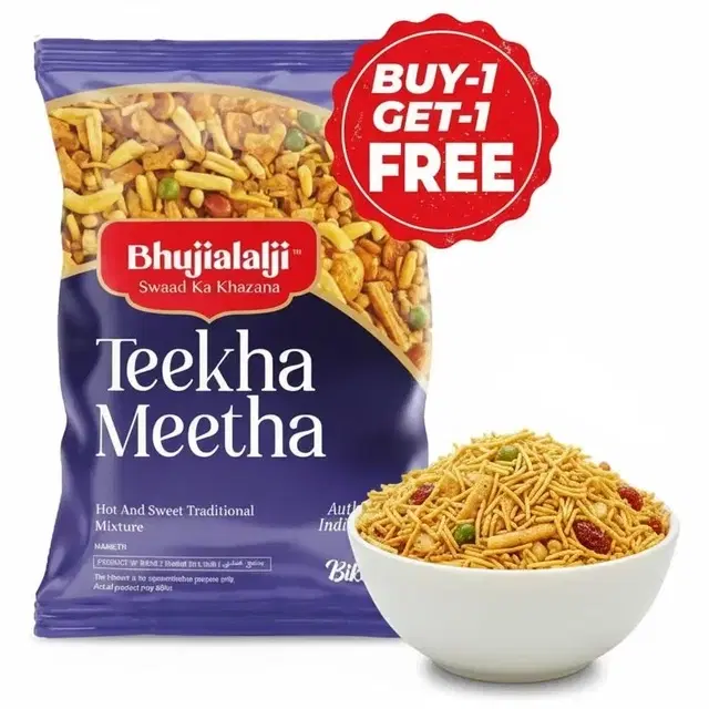 Bhujialalji Teekha Meetha 2X150 g (Buy 1 Get 1 Free)
