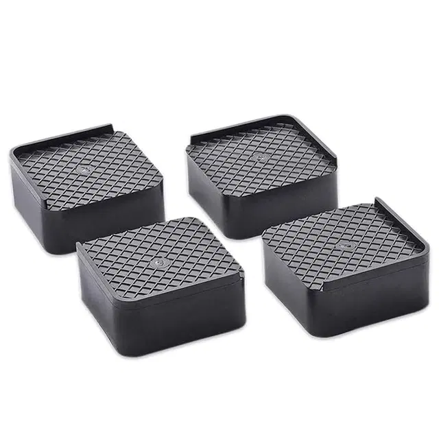 Plastic Shock Absorber Suction Cup Stand Pads for Large Appliances, Grey, Pack of 4