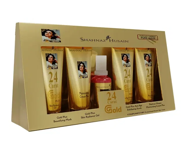 Shahnaaz Husain Gold Plus Facial Kit, Set of 1